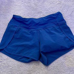 Blue Lululemon shorts